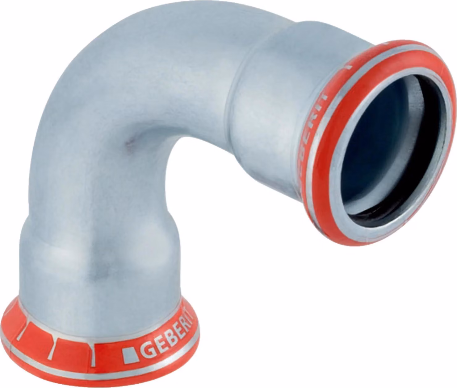 Geberit Mapress Acciaio al carbonio, gomito 90°, d35 mm, zincato, 1 pz.
