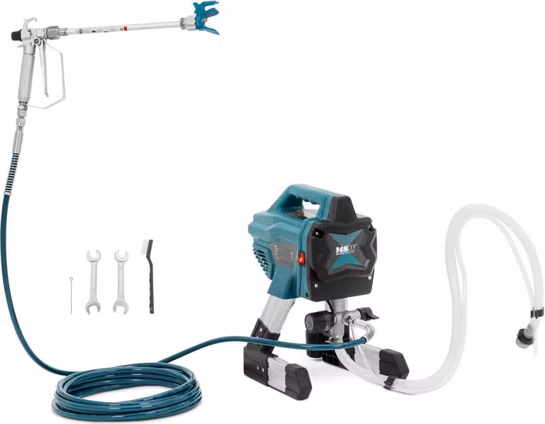Sistema di spruzzatura vernici airless Expondo MSW - 1,4 l/min - 180 bar - tubo flessibile da 7,5 m