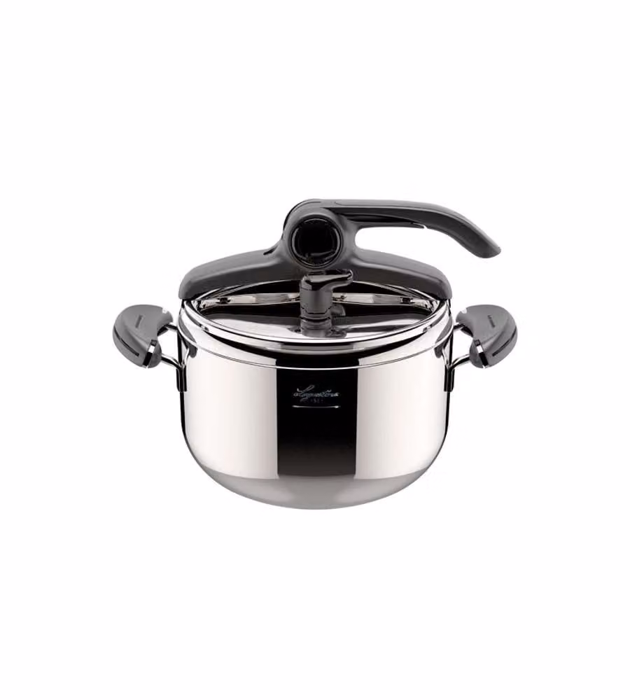 Pentola a pressione Lagostina Mia Lagoeasy'Up in acciaio inox e alluminio, colore argento, 5 l – 2