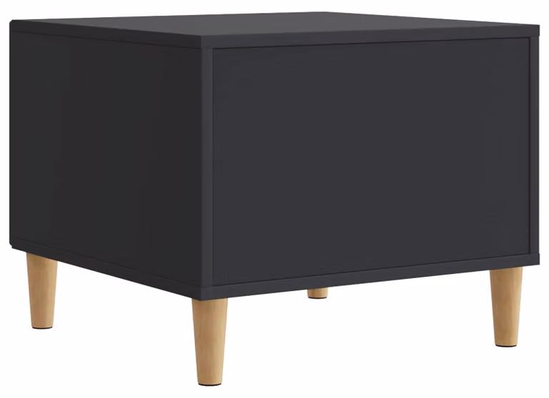 Tavolino da salotto Nero 49 x 50 x 40 cm Legno ingegnerizzato