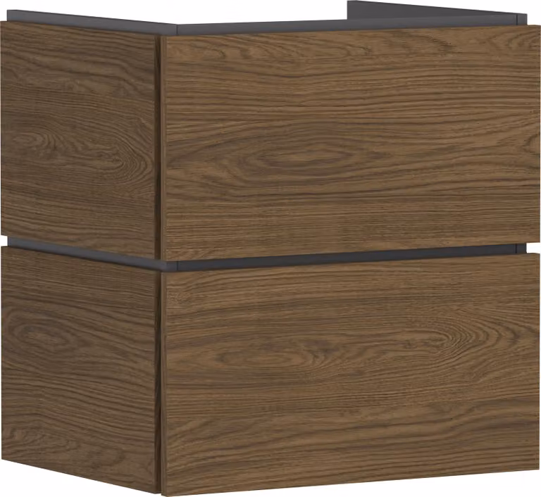 hansgrohe Xilesa E meuble sous-lavabo pour lavabos, 2 tiroirs, 580x470x620mm, 54254550, 54254550