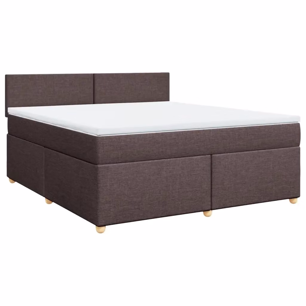 Letto ibrido vidaXL con giroletto a molle e materasso, marrone e bianco, L/P: 180 x 200 cm – 2