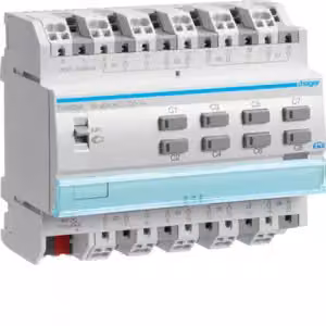 HAGER Uscita per tapparelle KNX TYA628A a 8 ante, 230V