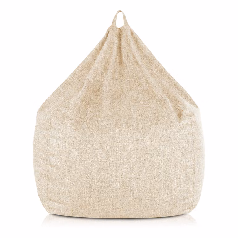 Poltrona sacco Pouf Piuma Beige M