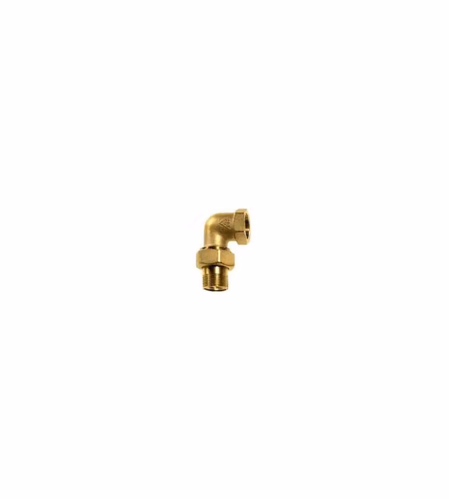 Bocchettone in ottone sbiancato conico diam. 1/2"