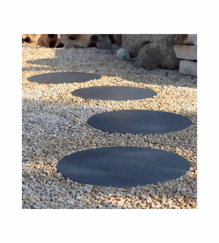 Granulati Zandobbio Cerchio Ardesia Nera 37.5 cm Passo Giapponese 20 mm