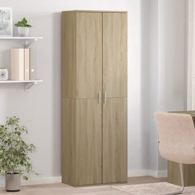 Credenza Buffet Design Mania per Cucina e Sala da Pranzo, Colore Marrone e Beige, L/P/H: 60 x 35 x 180 cm – 1