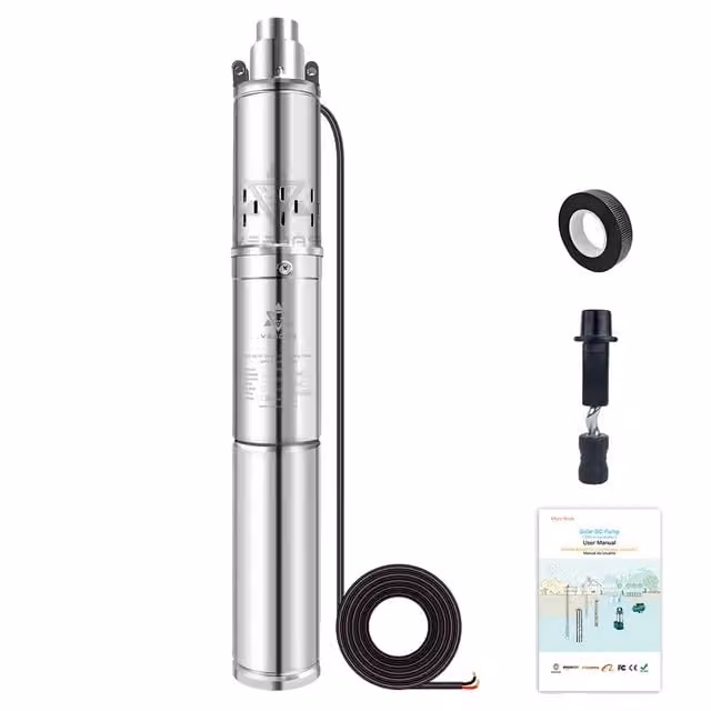 Pompa solare per acqua, bassa pressione, pompa sommergibile, 3SP2-35-D12-150BI