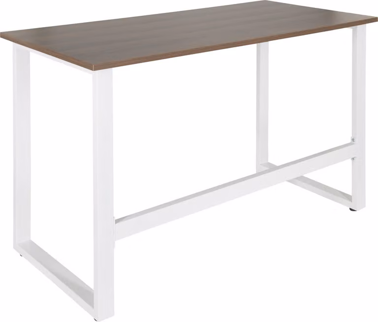 WORKSPACE LIGHT I scrivania per computer 120 x 60 cm noce / bianco