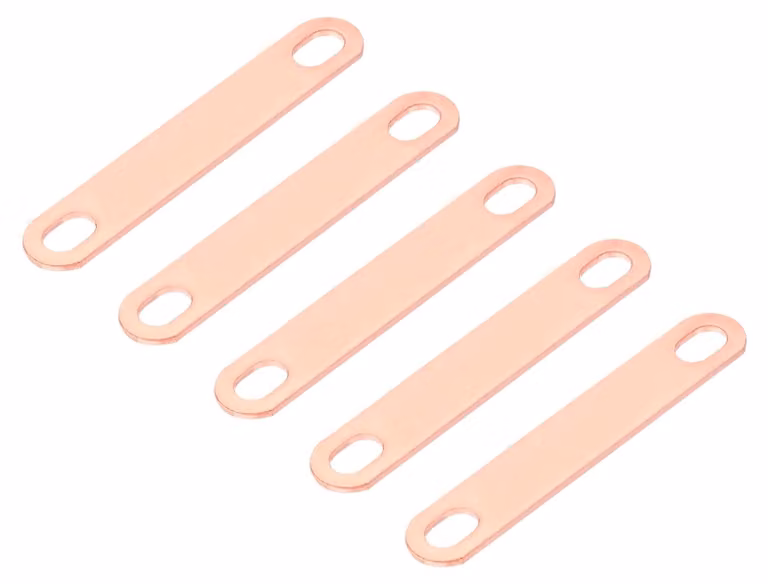 Connettori per barre collettrici in rame, confezione da 5 pezzi, 50 mm, colore rosso, per batterie LiFePO4
