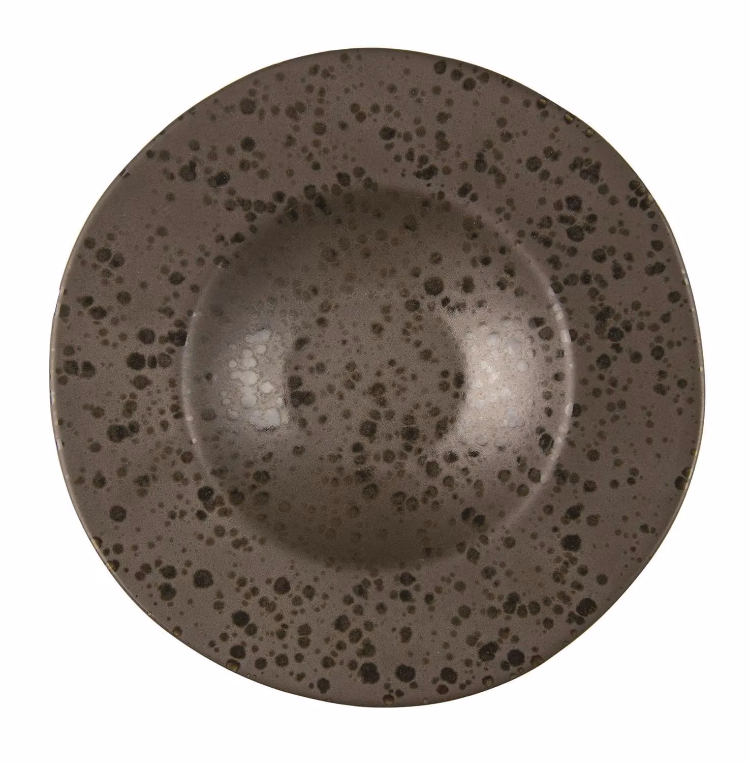 Pasta Bowl color marrone con puntini ruggine Le Coq Phobos, diam. 28,5cm, 6 pezzi