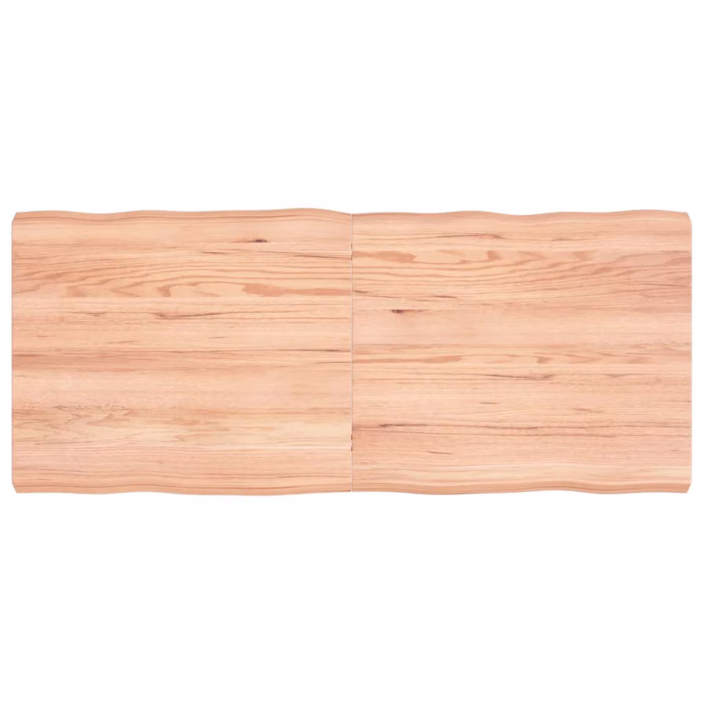 vidaXL Piano Tavolo Marrone Chiaro 140x60x(2-6) cm Rovere Non Trattato