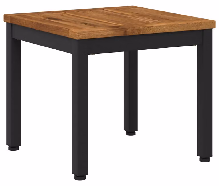 Tavolino da caffè, design naturale e nero, dimensioni 40 x 40,5 x 36 cm