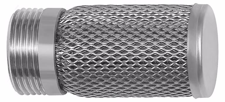 Filtro di aspirazione Riegler per valvole di non ritorno, acciaio inox 1.4301, G 3