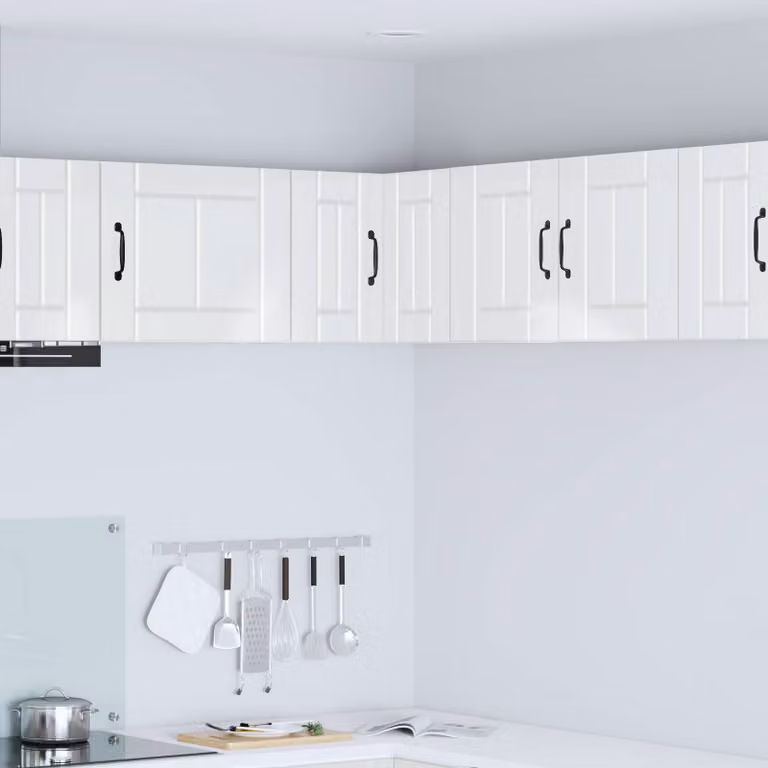 Mobile angolare da parete LUCCA vidaXL Bianco Lucido L/P/H: 57 x 57 x 40 cm