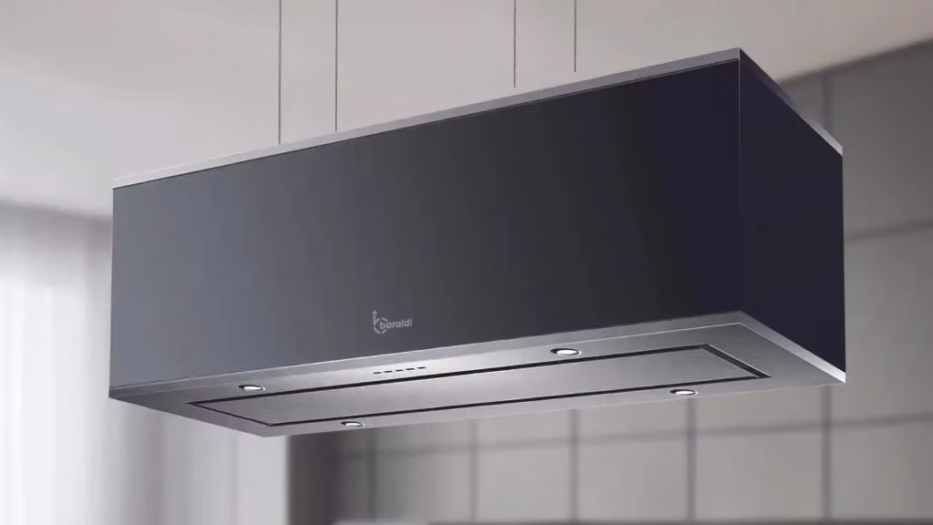 Cappa Baraldi da soffitto o parete in acciaio inox e nero con aspirazione da 800 m3/h e controllo tramite app – 2