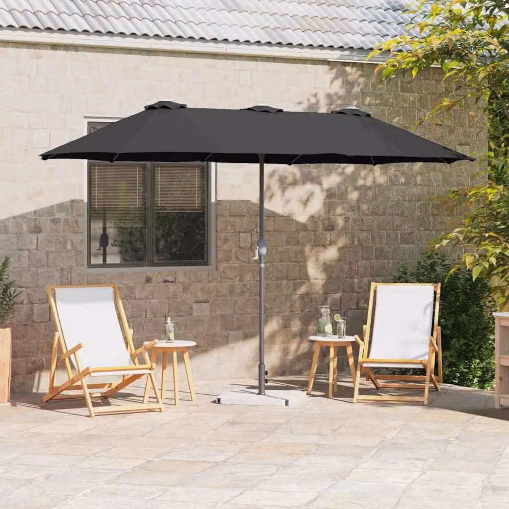 Maison Exclusive - Ombrellone da giardino, dimensioni 370 x 197 x 239 cm, realizzato in poliestere e alluminio