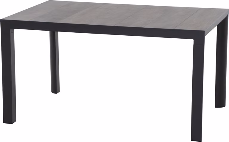 SIENA GARDEN Silva Tavolo da pranzo, antracite/grigio, alluminio/Vetroceramica, 140x90 cm