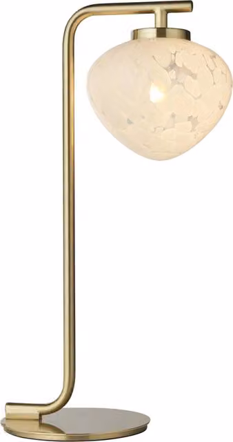 Lampada da tavolo Art Déco ottone satinato G9 Endon