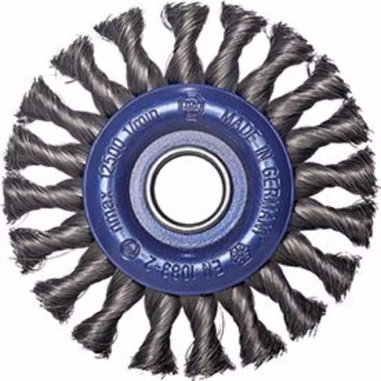 Osborn spazzola rotonda in acciaio . 125x13mm annodato