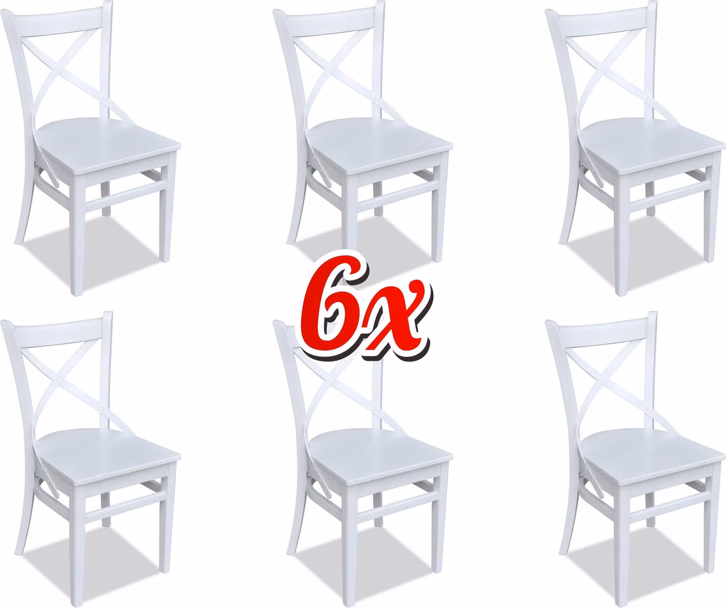 Garnitur Holz Möbel Sets Essgruppe Esszimmer Garnitur 6x Stuhl Set Stühle