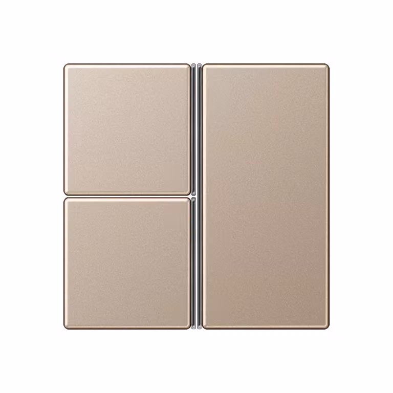 Jung A403TSACH Set di pulsanti a 3 tasti, completo, color champagne