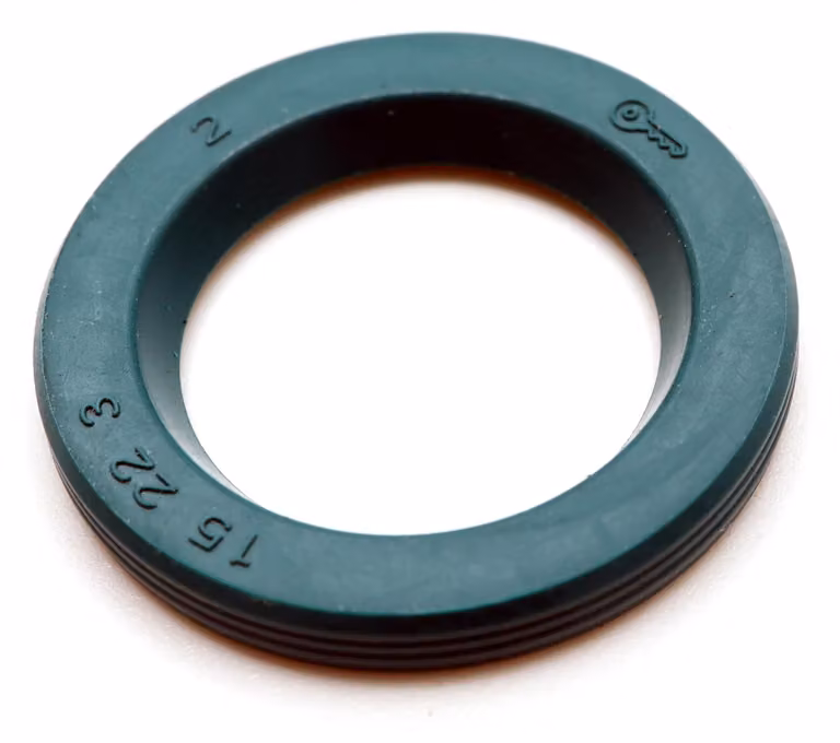 Guarnizione radiale per albero, 15x22x3 mm, in NBR70, conforme alla norma DIN 3760