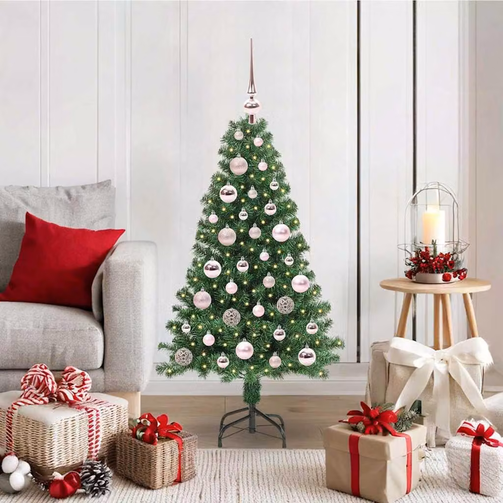 Maison Exclusive - Albero di Natale artificiale con 150 LED e supporto, verde, 120 cm