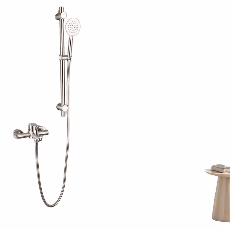 Set doccia, acciaio inossidabile 304, dimensioni 53 x 44 x 52 cm, tubo flessibile regolabile, stile moderno, valvola in acciaio inossidabile