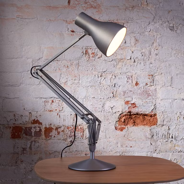 Anglepoise Lampada da scrivania Type 75, Cromo / Argento, Studio / Ufficio, Alluminio, Industriale, Lampada da tavolo LED