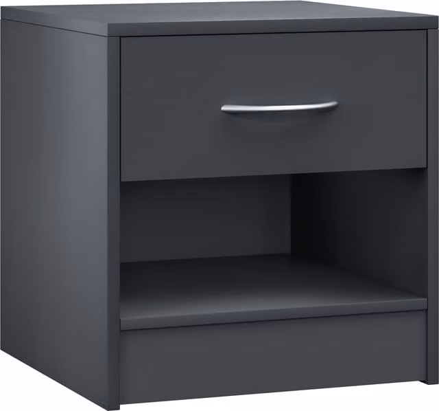 Comodino Kiel Casaria Antracite L: 41 cm, P: 39 cm, H: 28 cm – 1
