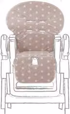 Copriseduta per seggiolone Italbaby colore beige Starlette