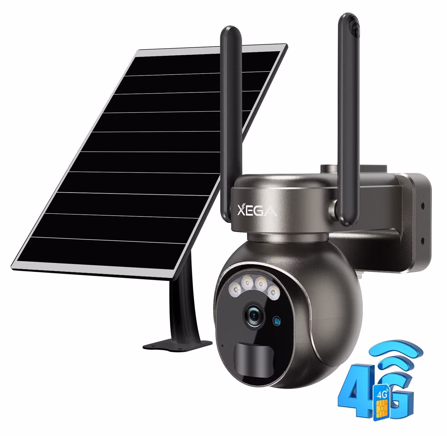 Telecamera di sicurezza 3G/4G LTE senza Wi-Fi, alimentata a energia solare