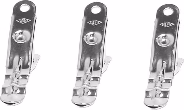 Set di 3 mollette in acciaio inossidabile Ipac colore argento