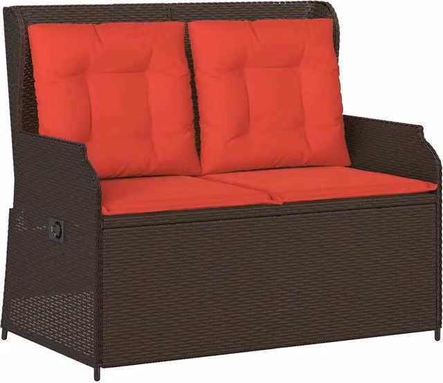 Panchina da Giardino | Panca da Giardino Marrone polyrattan