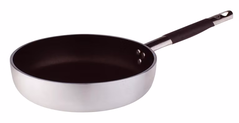 Padella Dritta in alluminio antiaderente 5mm con manico “cool”, diam. 40cm (2° SCELTA)