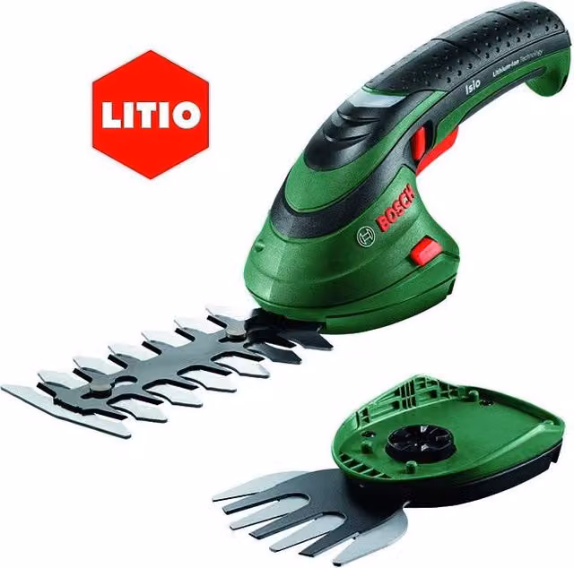 Tagliabordi Bosch Isio-III Litio Verde con Batteria Ricaricabile e Caricatore Rapido
