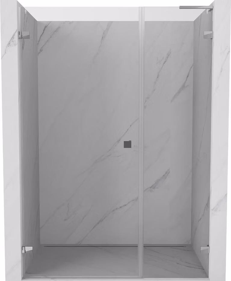 Mexen Lunar-B L porta doccia a battente sinistra 120 cm, trasparente, cromo - 832SL-120-050-01-00-L