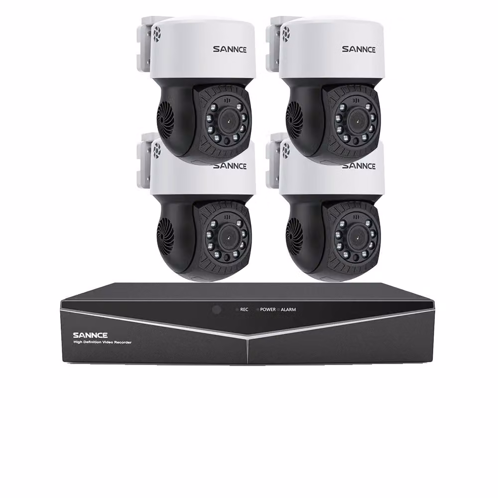 Sistema di videosorveglianza, risoluzione HD 2MP, telecamera bullet ad alta risoluzione, LILA, 4T