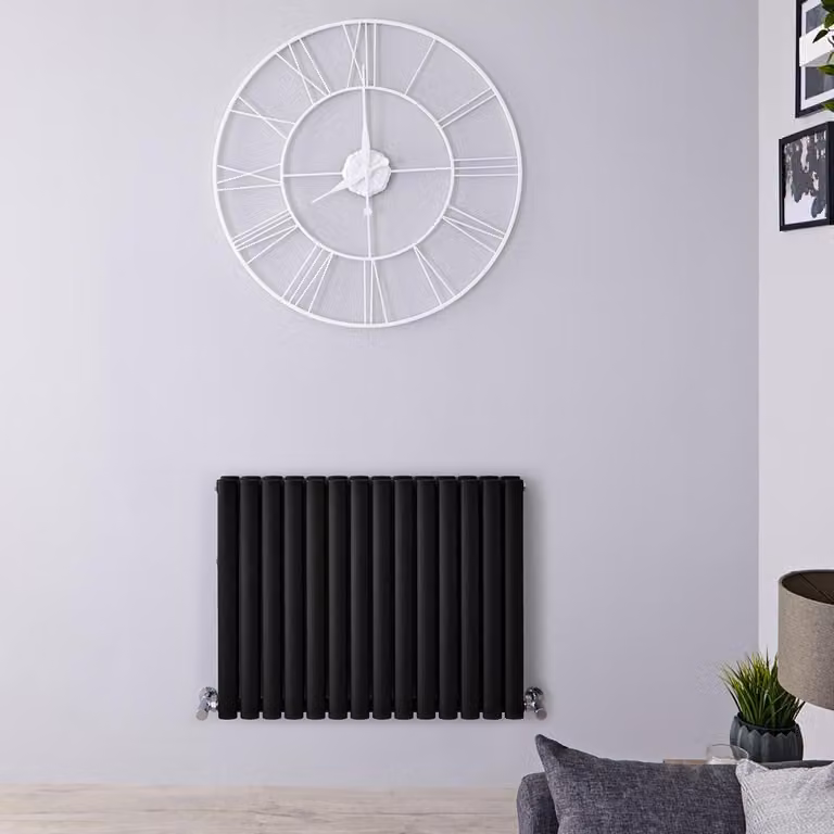 Radiatore Orizzontale Nero Opaco - 1030W - 635 x 826mm - Revive