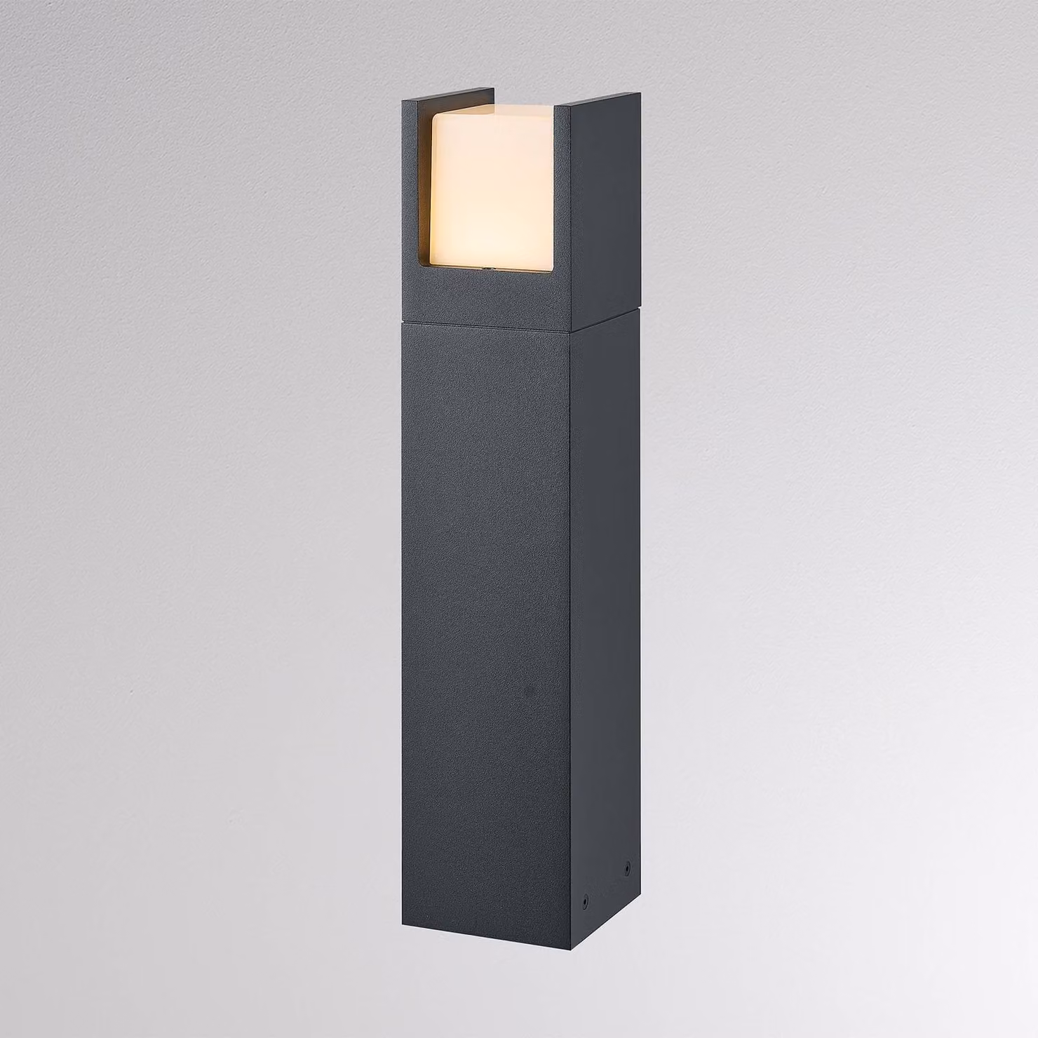 Molto Luce Lampione a LED FYNN-U, altezza 45 cm, antracite, CCT IP65 on/off FYNN-U, Nero, Alluminio, Moderno