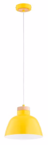 Lampada a sospensione LORIEN gialla 1xE27x15W in metallo, dimensioni: 90x23x23 cm, IP20, Alfa