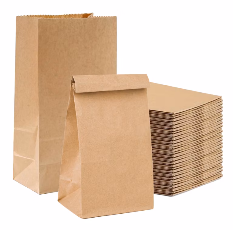 50x sacchetti di carta kraft sostenibile 21 x 14 cm - sacchetti regalo come calendario dell'avvento fai da te