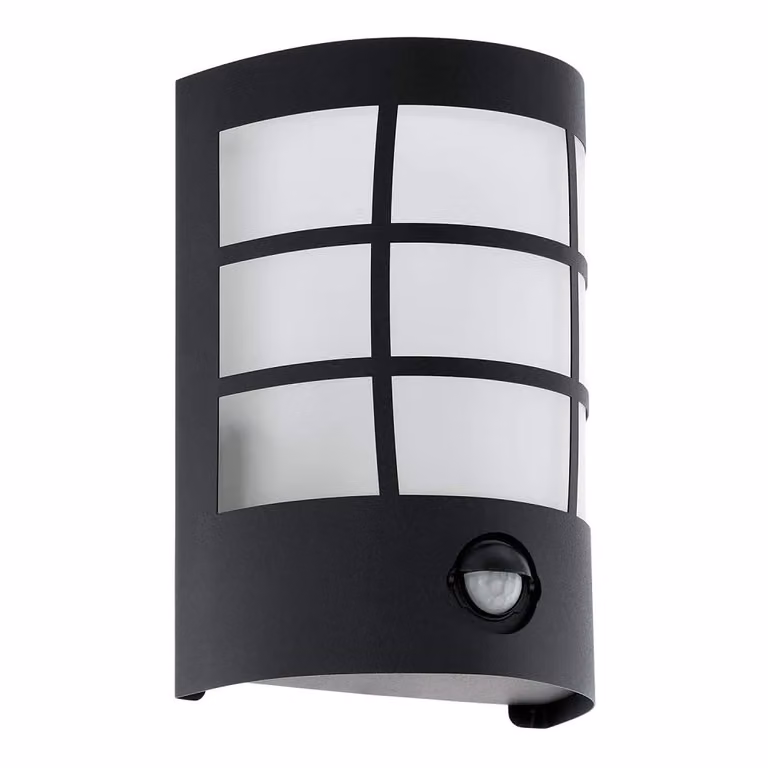 Applique da esterno con rilevatore di movimento Cerno Black Eglo LED 75314 11x14x15,5 cm