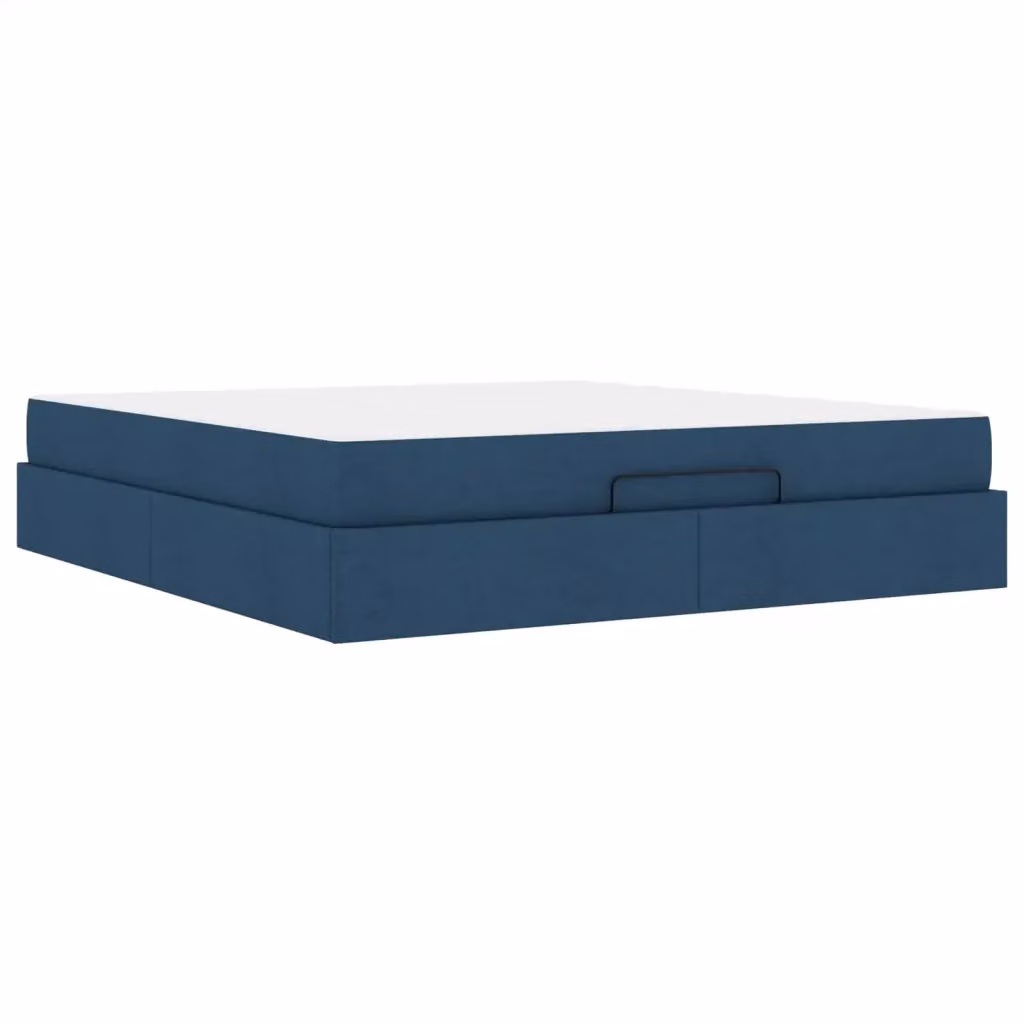 vidaXL Letto con Materasso in Tessuto Blu con Cassetti L/P/H: 180 x 200 x 43,5 cm – 2