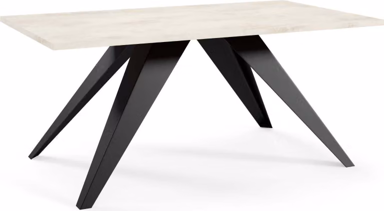 FURNLUX Tavolino Aria White 60cm / Colore principale: Bianco / Dimensioni: 60 x 48 x 120 cm