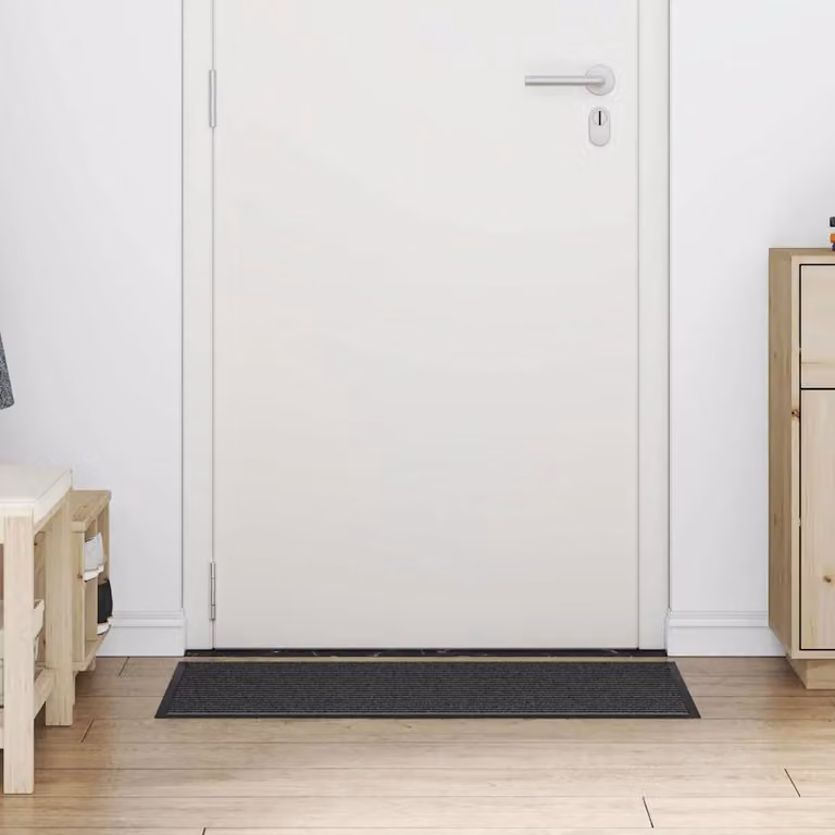 Tappetino antiscivolo vidaXL nero in polipropilene e PVC, L 60 cm x P 90 cm