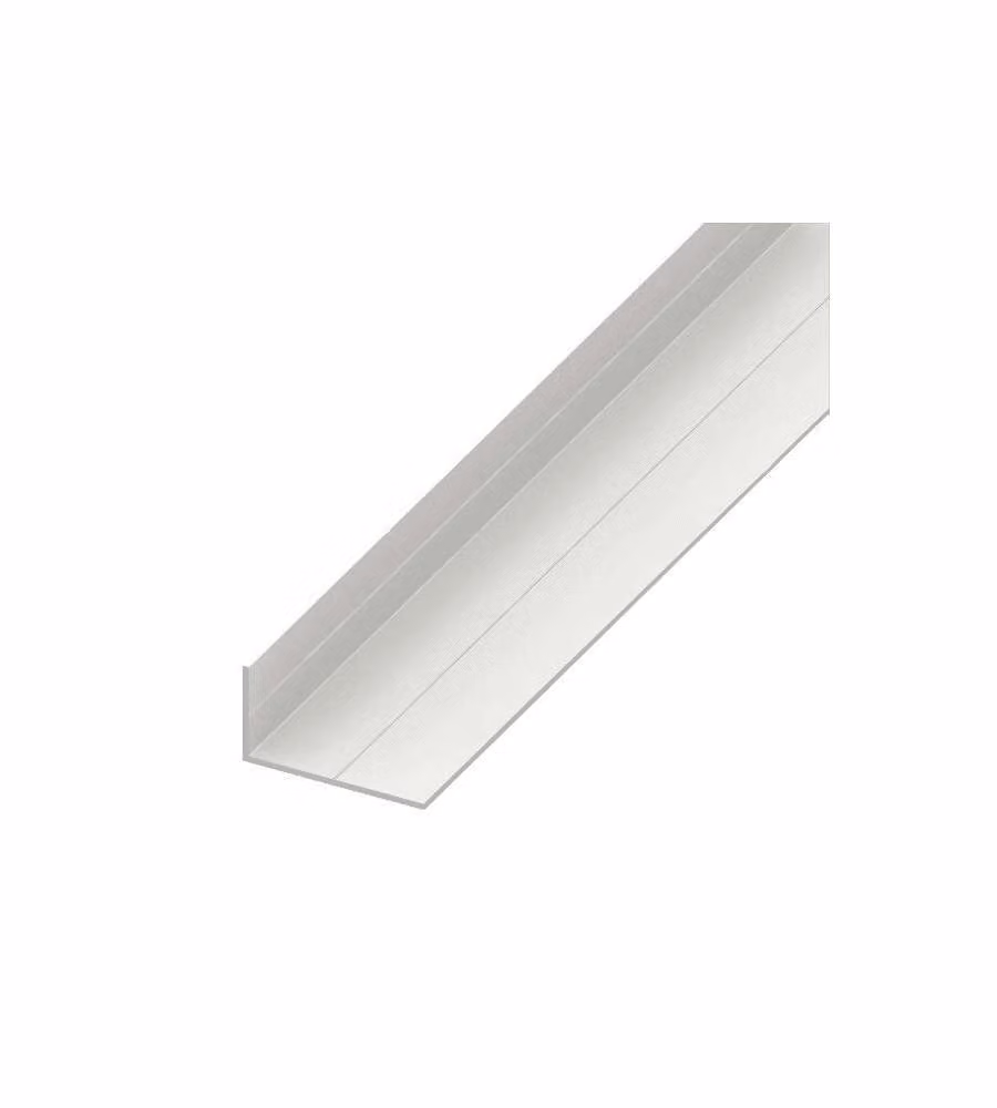 Alfer Profilo Angolare PVC Bianco 15,5x27,5 mm Lunghezza 1 m