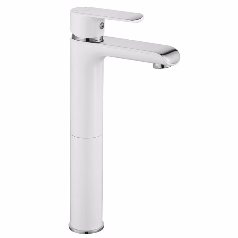 Rubinetto da Lavabo Rea Bloom White Chrom High