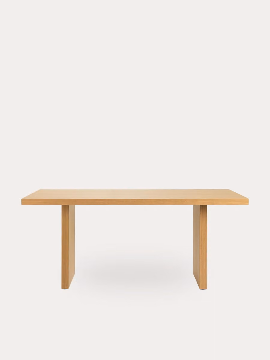 Tavolo da pranzo rettangolare Delos Kenay Home in rovere color marrone e bianco L: 220 cm, H: 78,5 cm – 2